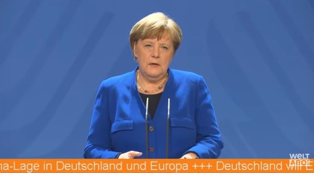Emergenza Coronavirus: Angela Merkel ha tenuto il suo primo discorso alla nazione in 15 anni di mandato (video)
