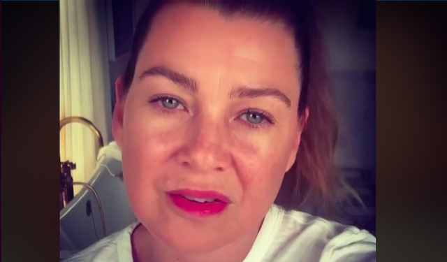 Coronavirus, Ellen Pompeo ai medici ed infermieri “Dovete stare in prima linea, grazie” (Video)