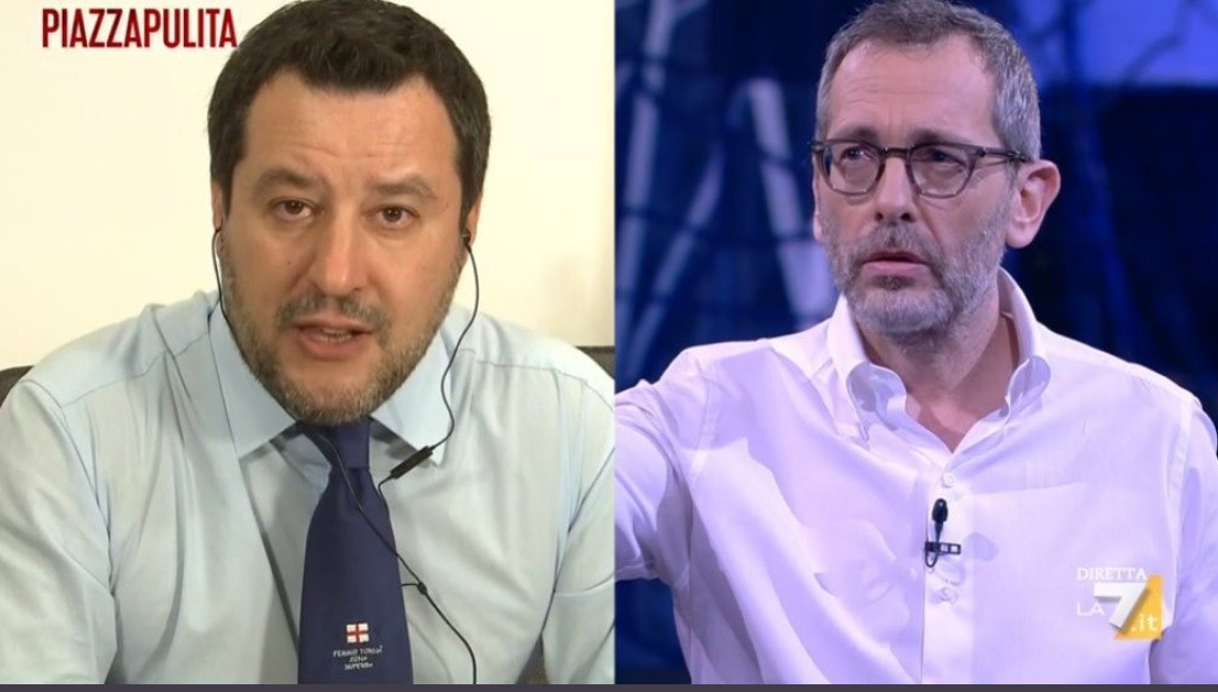 Formigli vs Salvini, il ritorno della sana diffidenza. Ma l’emergenza ‘azzoppa’ il duello