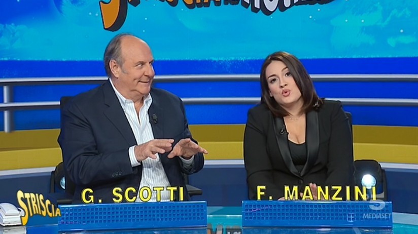 Striscia la Notizia: Francesca Manzini porta un po’ di freschezza, Gerry Scotti si mette a sua disposizione