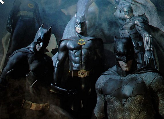 Batman: un poster fan art ritrae le versioni live-action del Cavaliere Oscuro