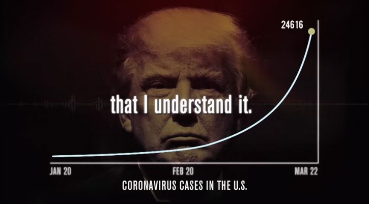 Coronavirus e Trump, una minaccia esponenziale: lo spot di USA Priorities