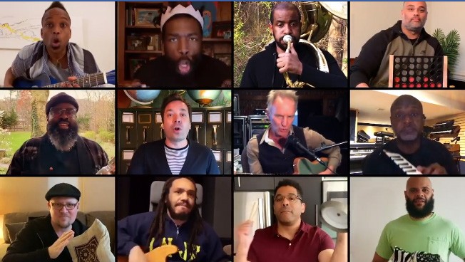 Jimmy Fallon, Sting e quel Don’t Stand So Close to Me da Coronavirus: un sorriso responsabile che fa evento