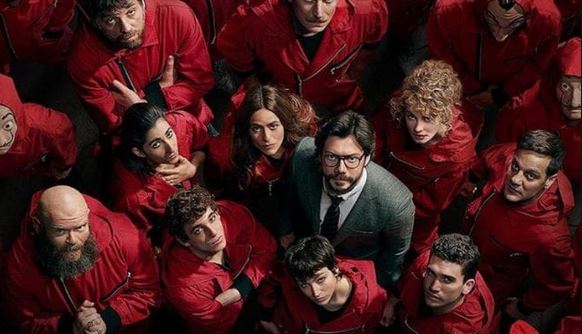 La casa di carta 4, dopo ‘Bella ciao’ altre due canzoni italiane: ‘Ti amo’ e ‘Centro di gravità permanente’