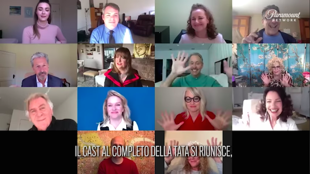 La Tata, la reunion del cast si fa online (Video)