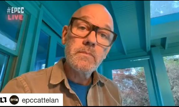Michael Stipe dei R.E.M. in collegamento a EPCC Live martedì 14 aprile 2020