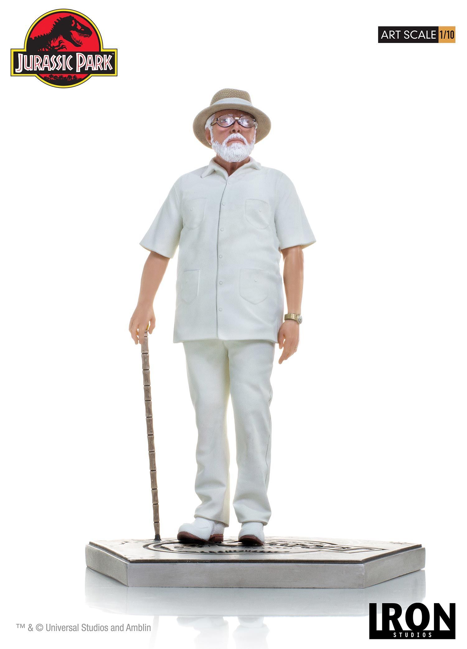 Jurassic Park: nuova statua “Iron Studios” di John Hammond