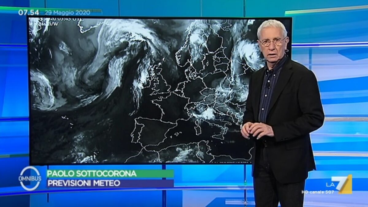 La7, un meteo per due. La singolare convivenza tra Paolo Sottocorona e 3B Meteo