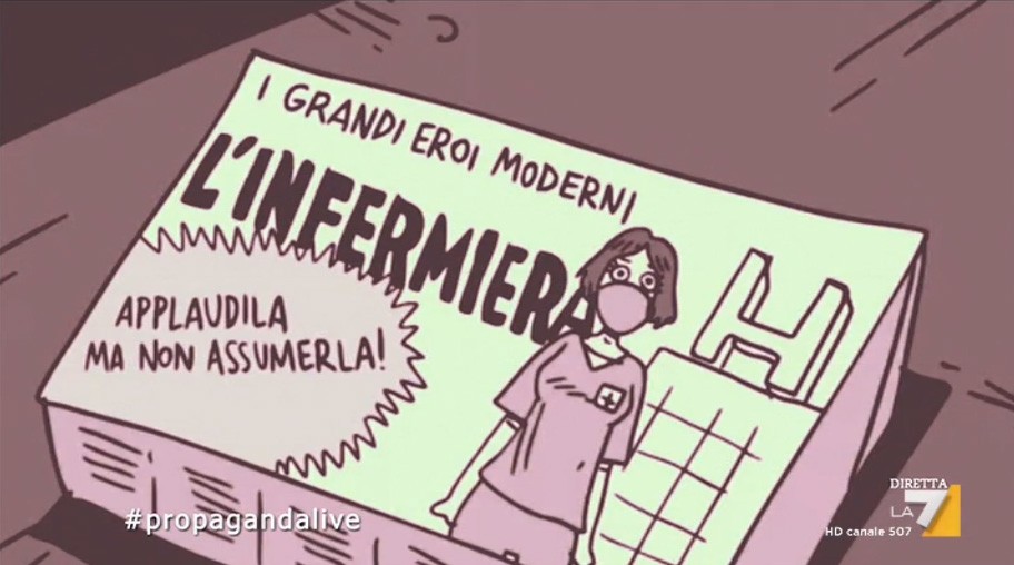 Propaganda Live, le ‘videolezioni’ di Zoro e ZeroCalcare per capire l’Italia di oggi (e ‘uscite’ il making of dei grezzoni…)