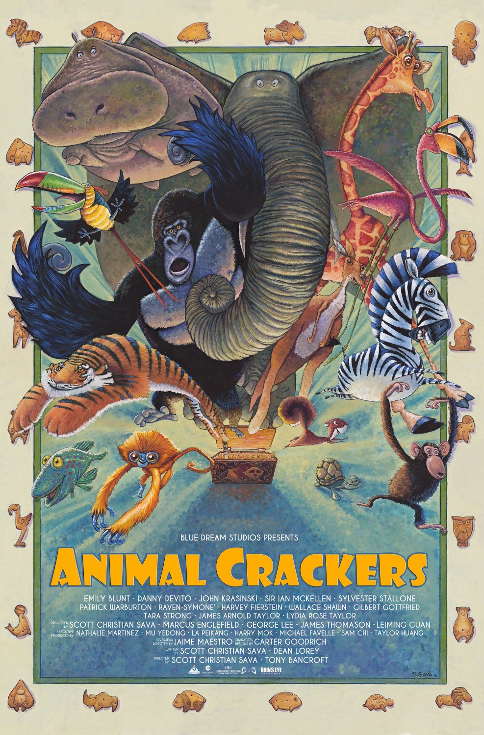 Animal Crackers: locandine ufficiali del film animato Netflix