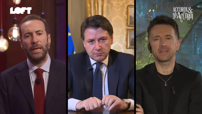 Conte commosso ad Accordi & Disaccordi