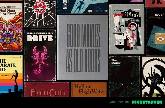 Film e libri: artista rivisita pellicole classiche in copertine di book tascabili