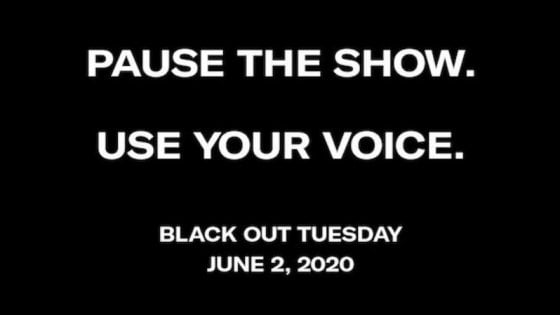 Silenzio social dei cantanti per la morte di George Floyd #THESHOWMUSTBEPAUSED #blackouttuesday