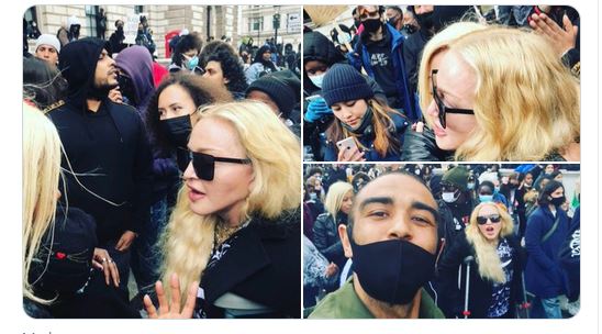 Black Lives Matter, Madonna manifesta in strada a Londra (foto e video)