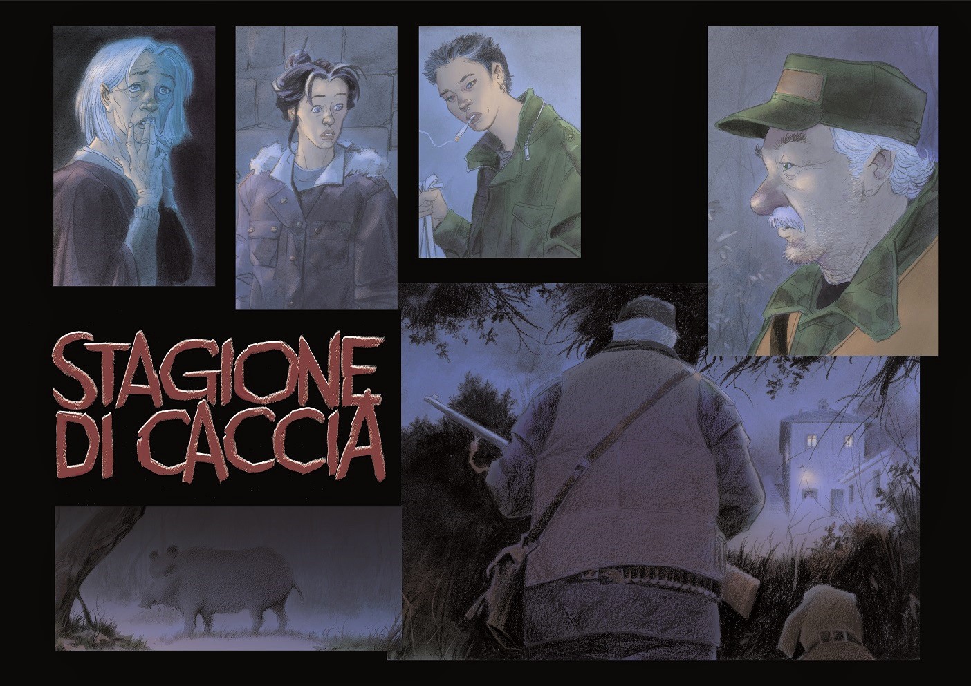Stagione di Caccia: il romanzo a fumetti diventa un film con Andrea Pennacchi