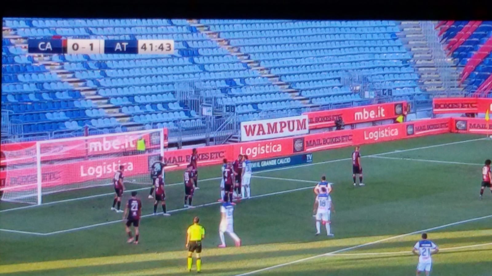 Cagliari-Atalanta su Sky, grafica con censura. Una storia che si ripete ogni anno