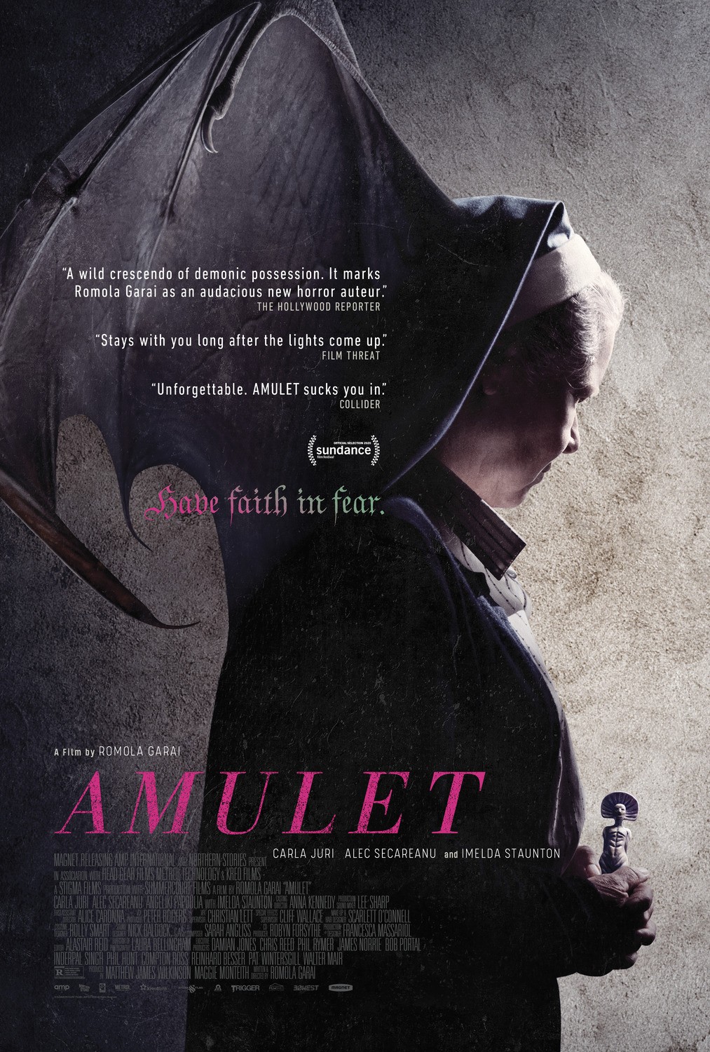 Amulet: locandine del film horror di Romola Garai