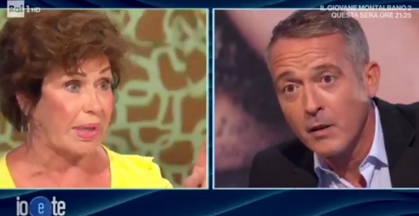 Io e te, Pierluigi Diaco litiga con Corinne Clery: “Dici bugie”. E sbaglia un congiuntivo (Video)