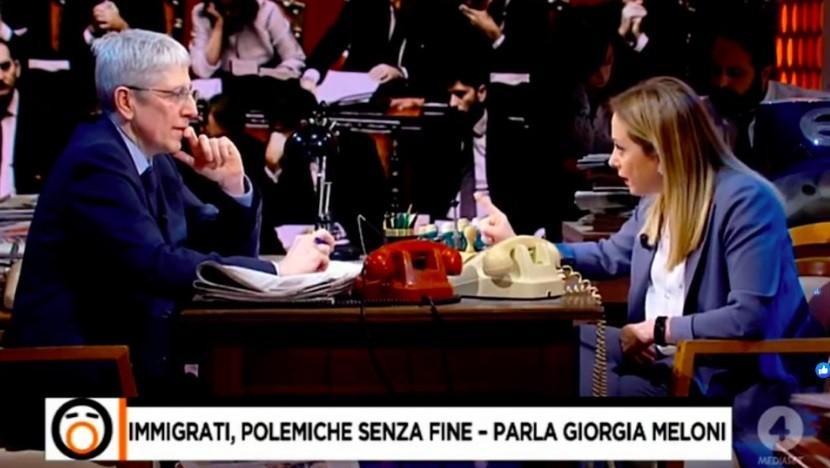 Giorgia Meloni sorpassa Matteo Salvini. E’ lei la nuova ‘regina’ di Rete 4