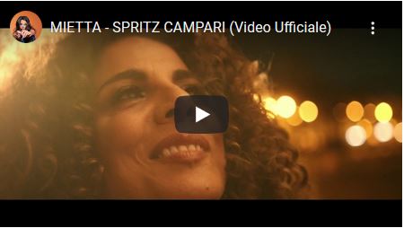 Spritz Campari, Mietta, testo e video ufficiale