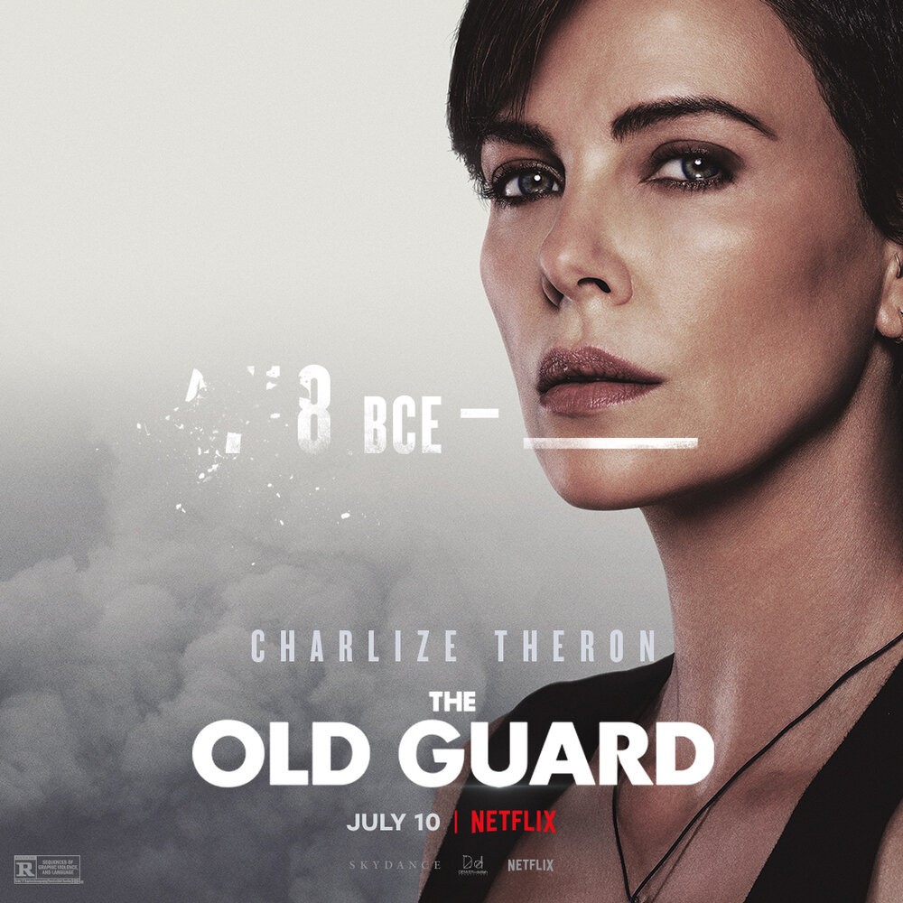The Old Guard: locandine ufficiali del film d’azione Netflix