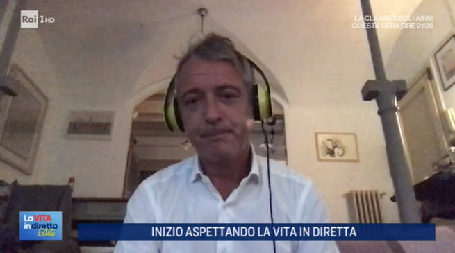 Diaco a La vita in diretta estate: “Io e te sospeso per coronavirus brutto scherzo del destino, non so se torneremo in onda”