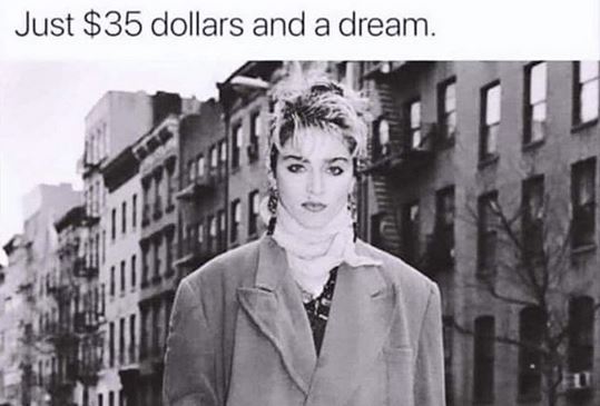 Madonna ricorda gli esordi e il successo: “Solo 35 dollari e un sogno”