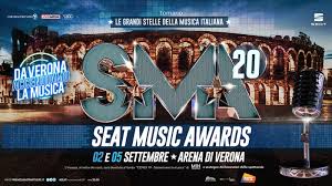 Seat Music Awards 2020 all’Arena di Verona: 2 e 5 settembre in diretta su Rai 1 (terza serata il 6 settembre condotta da Nek)