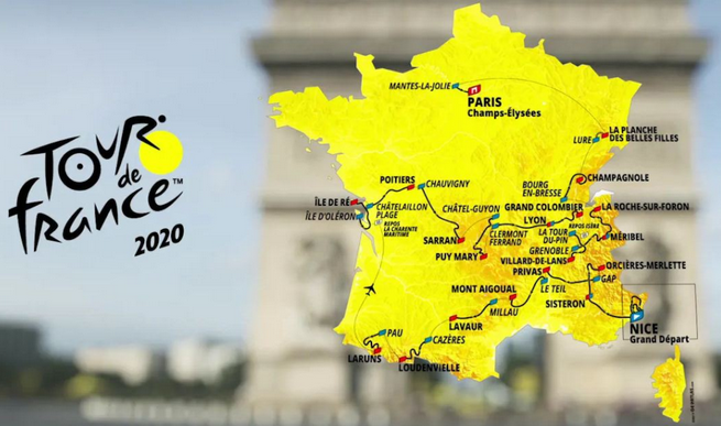 Tour de France 2020 in diretta tv su Rai2 ed Eurosport