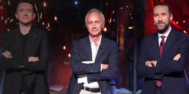 Accordi e Disaccordi, il talk show urla e rissa free. Stupisce Calenda in polo