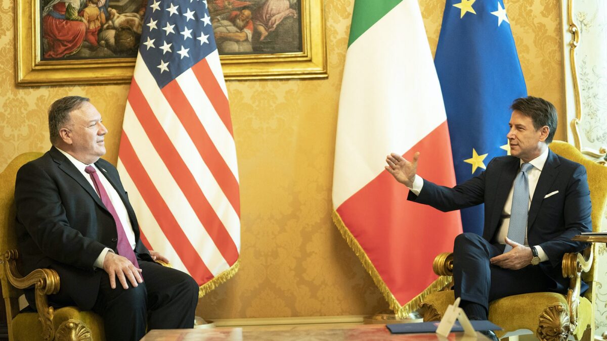 Conte e Di Maio incontrano il Segretario di Stato USA Mike Pompeo