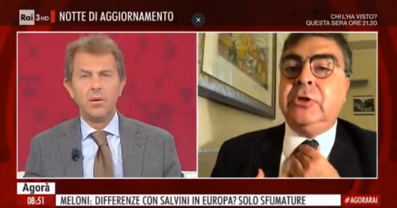 Agorà, Fiano (Pd) contro Giorgino del Tg1: “Non è giornalista obiettivo, ma difensore della Lega” (VIDEO)