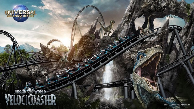 Jurassic World 3: trailer e dettagli della nuova attrazione VelociCoaster