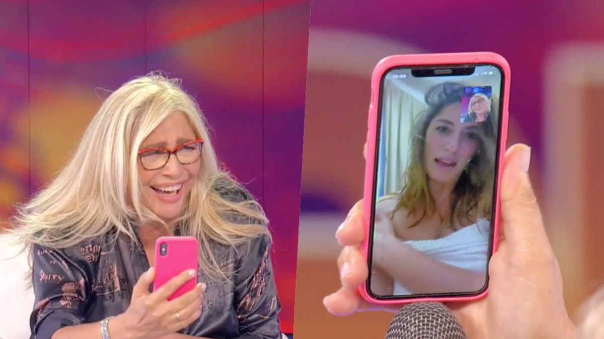 Domenica In, Mara Venier videochiama a sorpresa Elisa Isoardi: “Sono appena uscita dalla doccia”