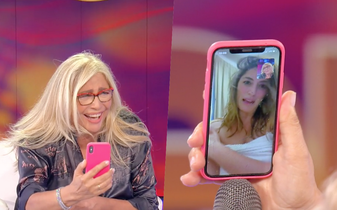 Domenica In, Mara Venier videochiama a sorpresa Elisa Isoardi: “Sono appena uscita dalla doccia”