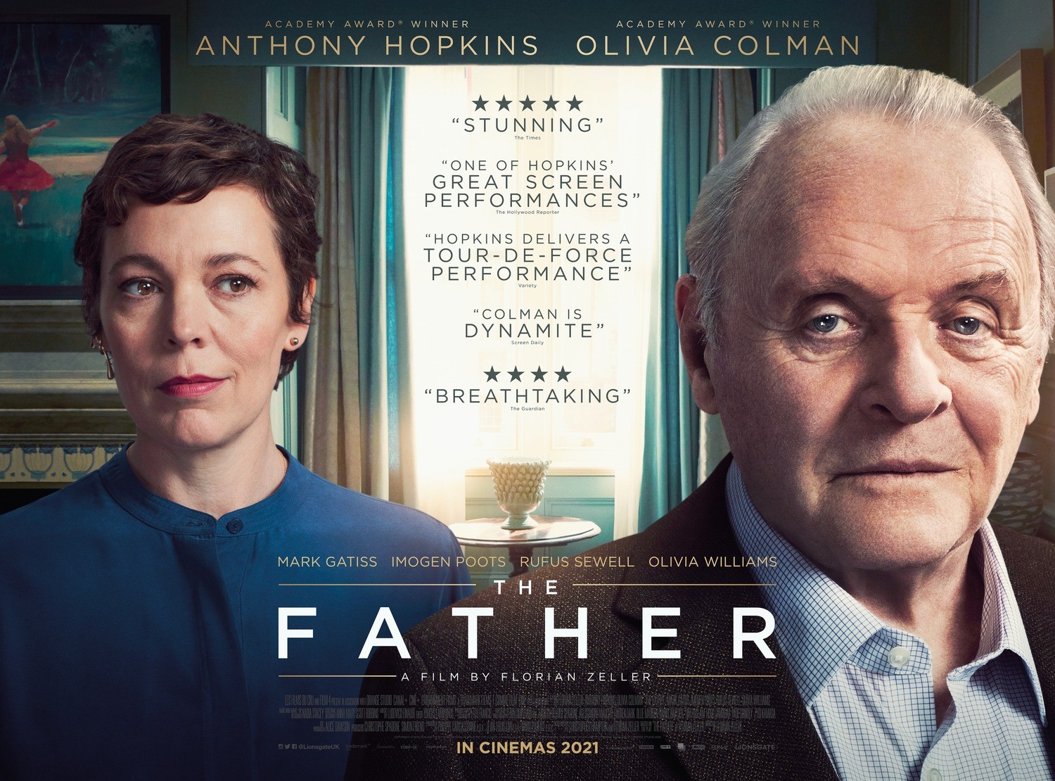 The Father: trailer del dramma con Anthony Hopkins e Olivia Colman