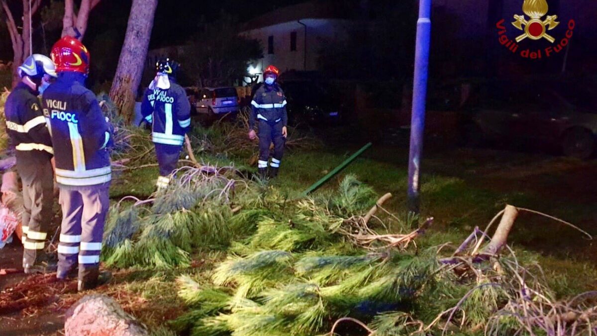 Maltempo da Nord a Sud: trombe d’aria e alberi abbattuti, 1000 interventi dei Vigili del Fuoco