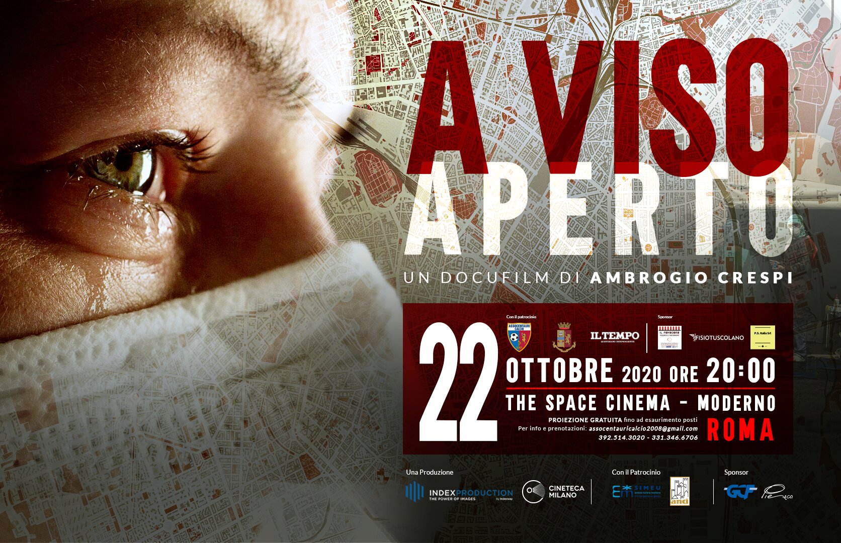 A Viso Aperto: il docufilm di Ambrogio Crespi sul “Lockdown” proiettato a Roma