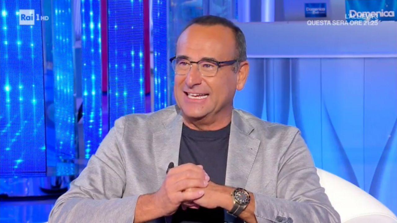Domenica In, Carlo Conti conduttore provvisorio per intervistare Mara Venier (e se domani…)