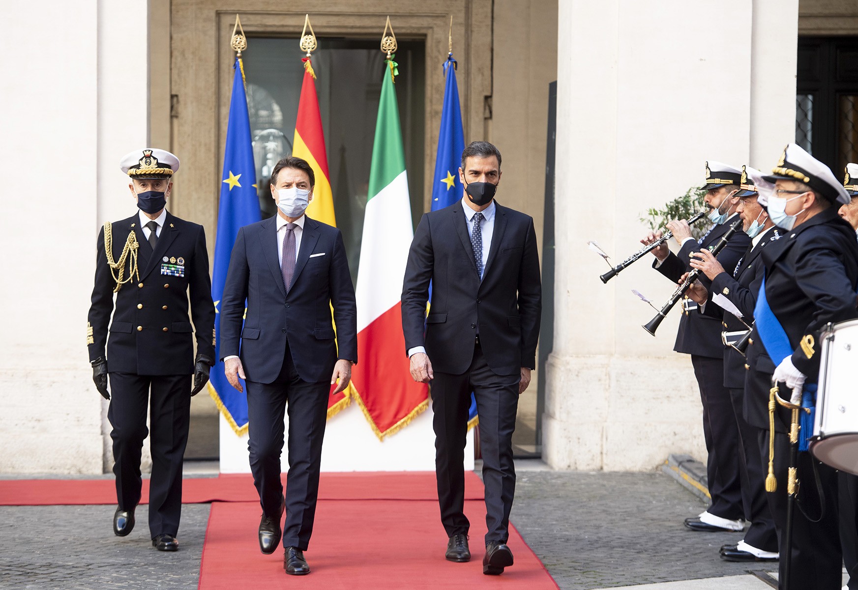 Italia-Spagna, Conte incontra Sanchez: “Recovery Fund dal 1° gennaio”