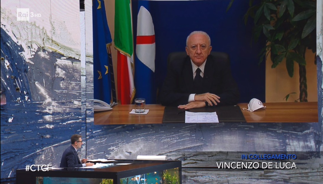 Che Tempo Che Fa, ospiti e anticipazioni del 25 ottobre 2020: Conte incombe, torna De Luca (e si recupera Guccini)