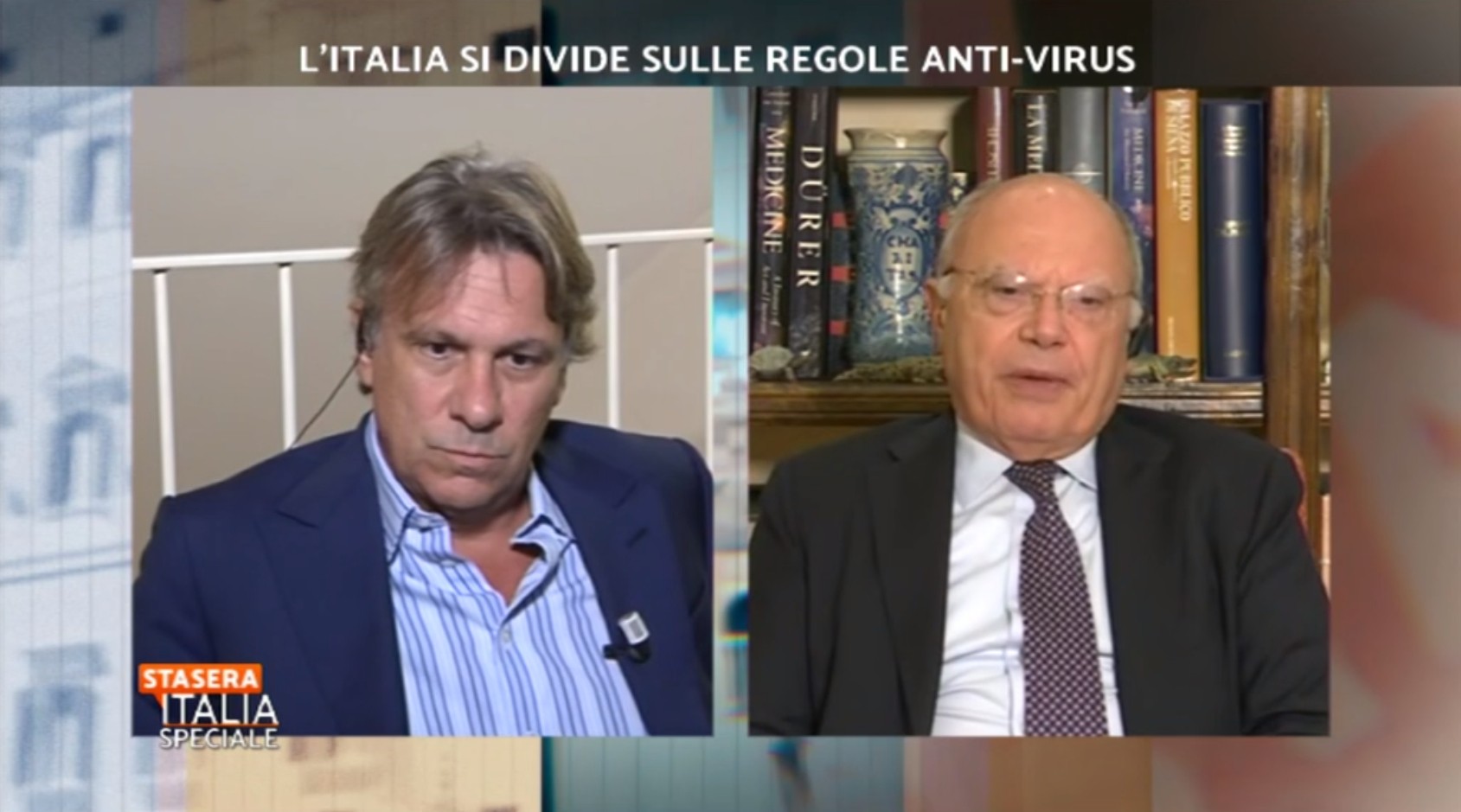 Stasera Italia, lite furiosa tra Porro e Galli. Il giornalista se ne va