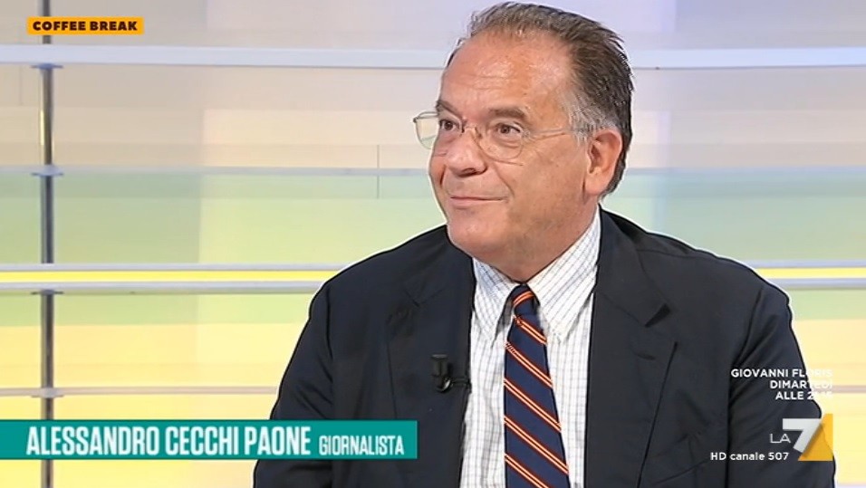 Cecchi Paone si sdoppia e svela il ‘segreto’ di Coffee Break: il talk di La7 è registrato