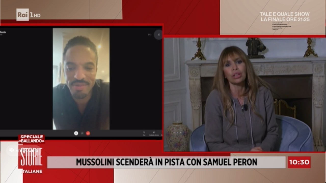 Milly Carlucci a Storie Italiane: “Abbiamo proposto ad Alessandra Mussolini di ballare domani con Sameul Peron”