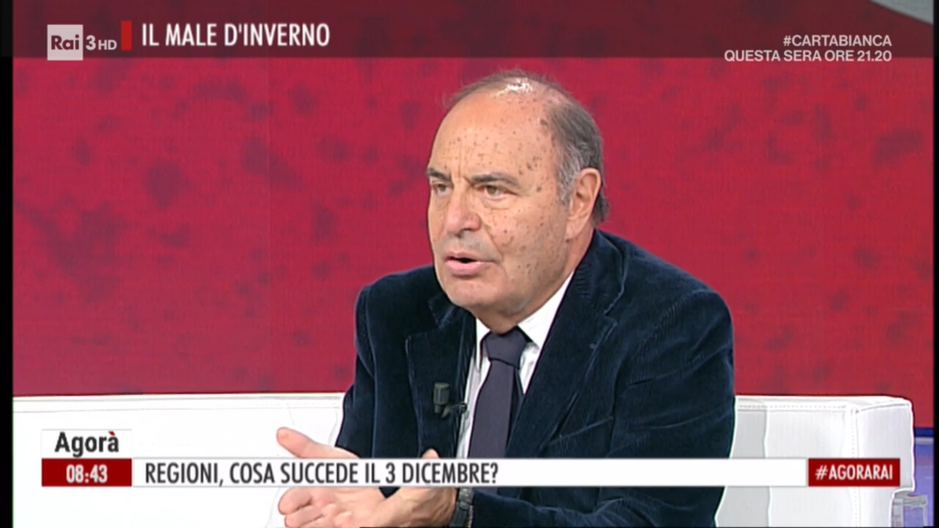Bruno Vespa ad Agorà: “Mussolini ha avuto un consenso incredibile in Italia per le sue opere sociali”. È bufera su Twitter