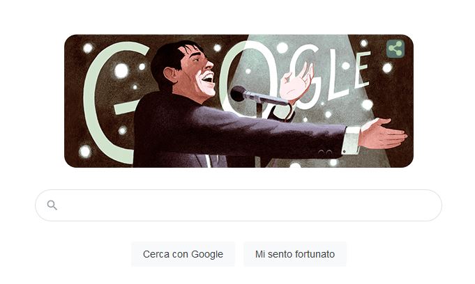 Jacques Brel protagonista del Doodle di Google del 15 novembre 2020