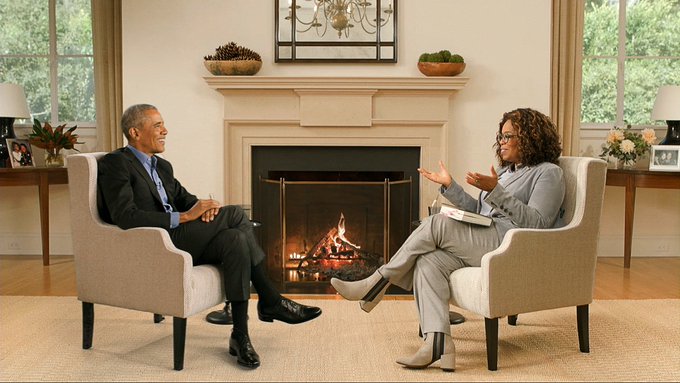 Oprah e Obama, l’intervista in chroma key è una lezione per la tv in pandemia