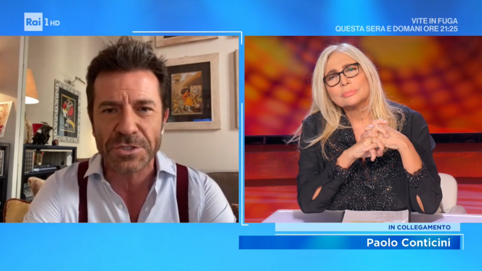 Paolo Conticini a Domenica In: “A Ballando con le Stelle non mi sono inventato nessuna storia d’amore”. Raimondo Todaro replica