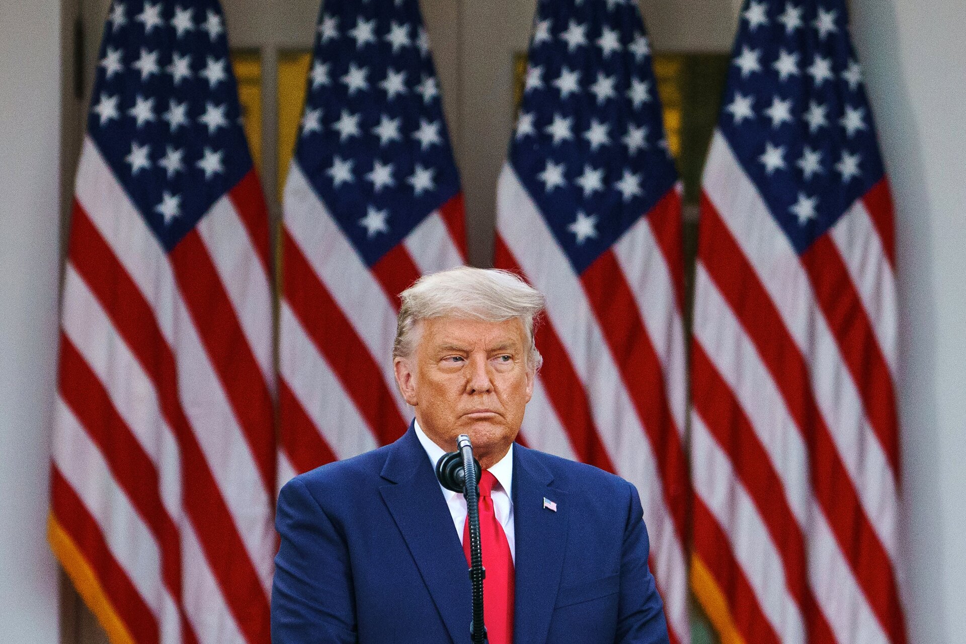COVID USA, prima conferenza di Trump dopo la sconfitta elettorale