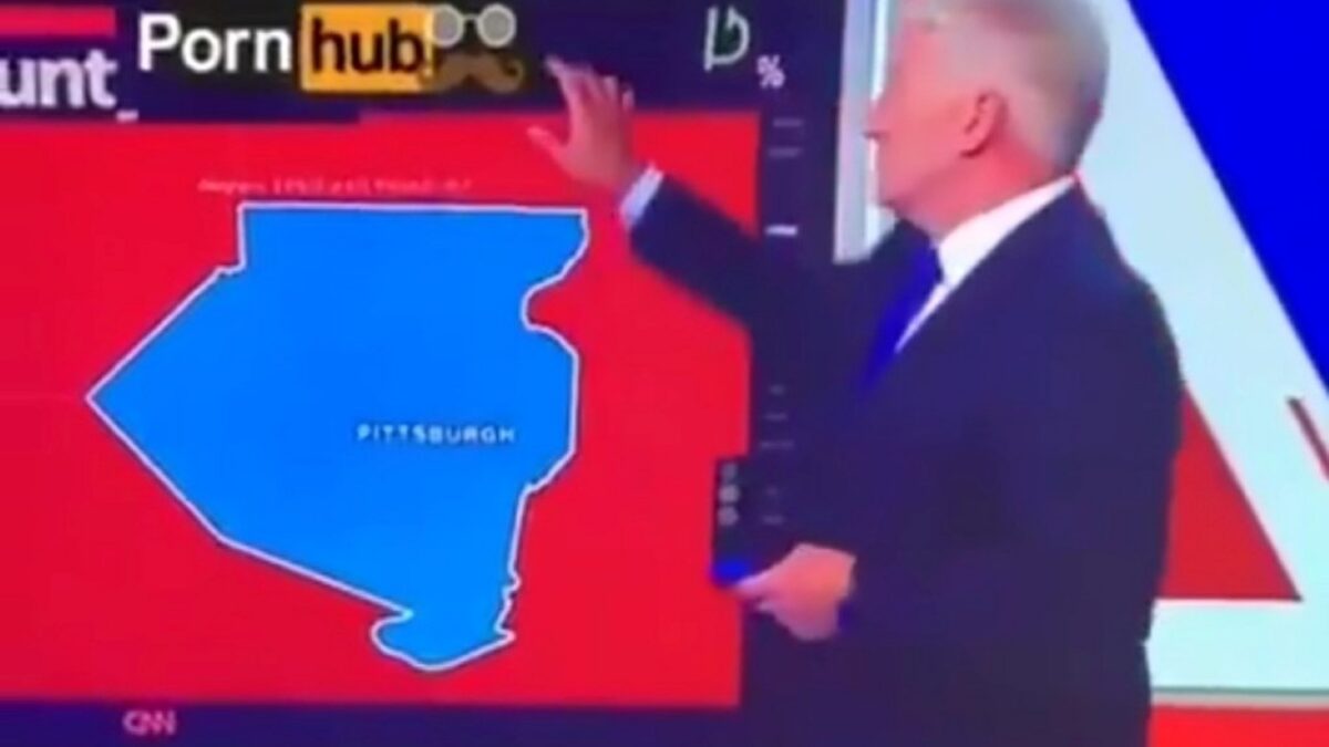 Elezioni USA: il video virale del banner P0rnhub sulla CNN è un fake